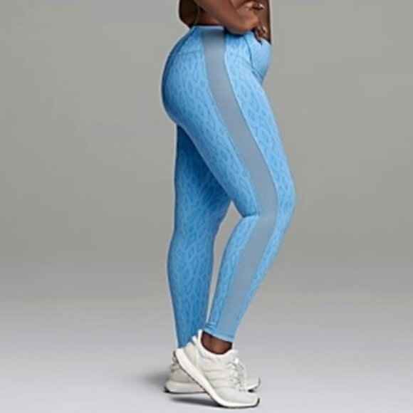 NEW 2X Adidas x IVY PARK Mesh Monogram Leggings High Waist Stretch - Size 2X - Picture 1 of 14